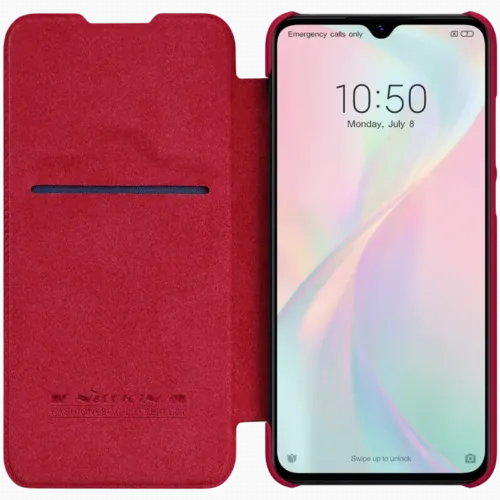 Чехол книжка Nillkin Mi9 Lite/CC9 - Qin LC, Красный