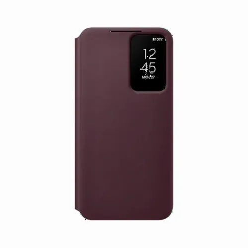 Чехол книжка Samsung Smart Clear View Cover for Galaxy S22, Бордовый