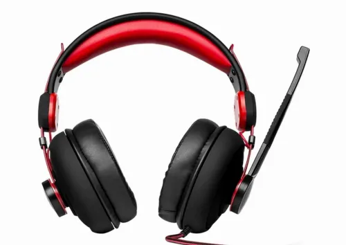 Căști gaming SVEN AP-G888MV, Cu fir, Negru/Roșu