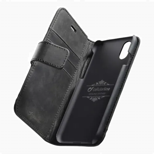 Чехол книжка Cellularline iPhone XS Max - Case, Чёрный