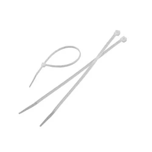 Colier din nailon pentru cabluri WOKIN 4,8x300 mm alb