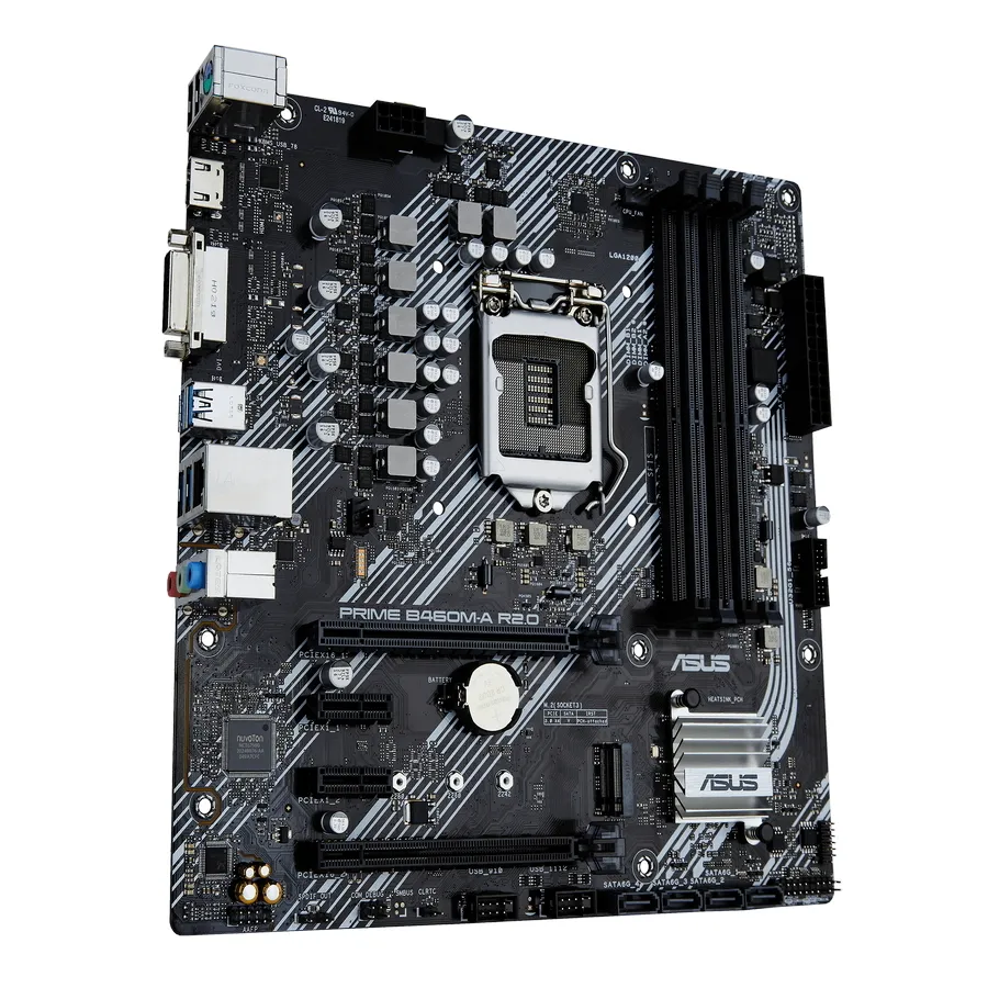Placă de bază ASUS PRIME B460M-A R2.0, LGA1200, Intel H470, Micro-ATX