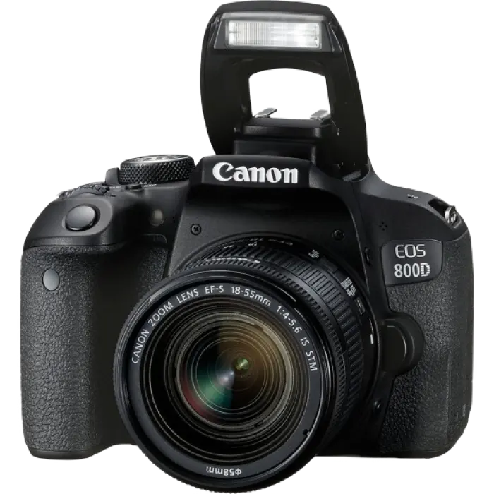 Зеркальный фотоаппарат Canon EOS 800D + 18-55 IS, Чёрный