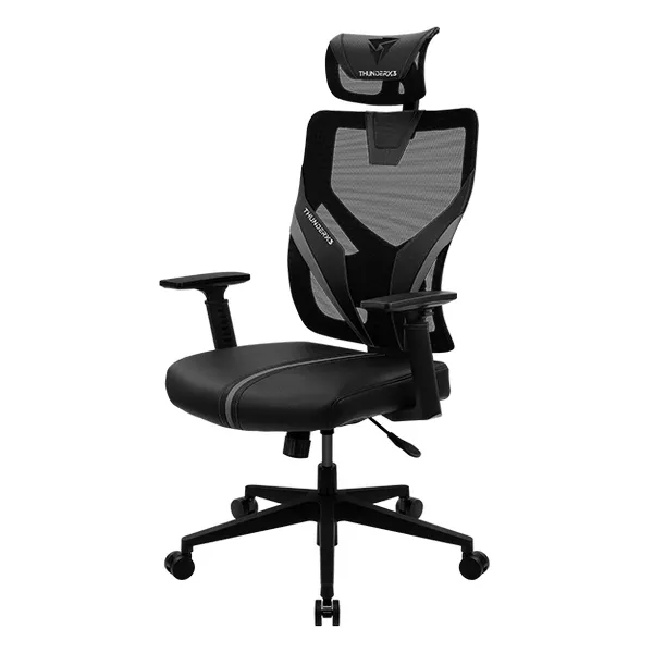 Игровое кресло ThunderX3 Yama1, Искусственная кожа, Чёрный