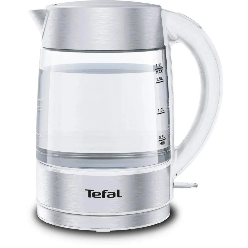 Fierbător electric Tefal Glass, Alb