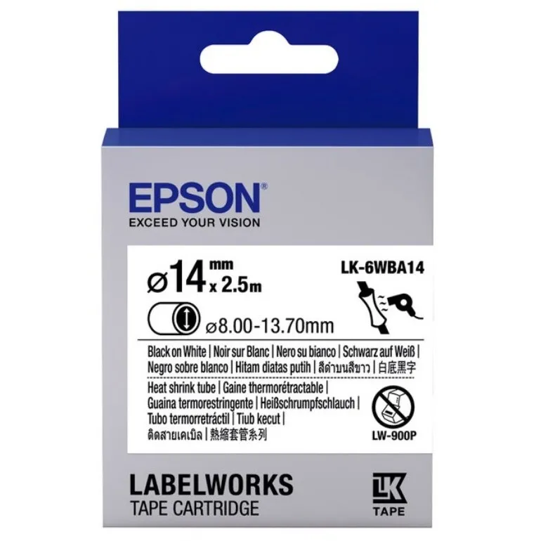 Картридж с лентой Epson LK-6WBA14, 24 мм x 2,5 м