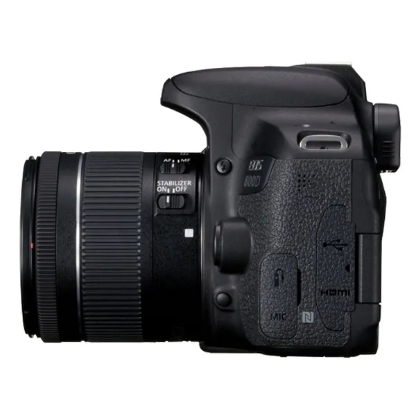 Зеркальный фотоаппарат Canon EOS 800D + 18-55 IS, Чёрный