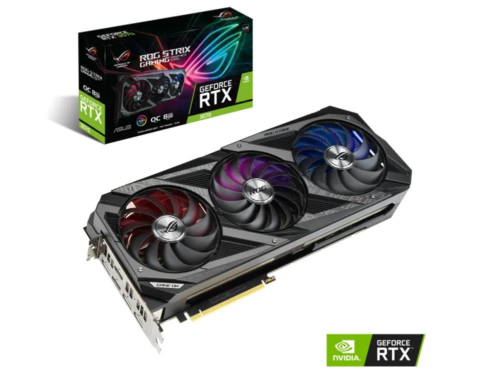 Видеокарта ASUS TUF-RTX3070-O8G-V2-GAMING,  8GB GDDR6 256бит