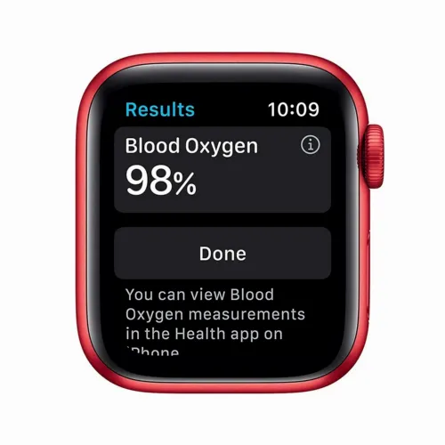 Умные часы Apple Watch Series 6 GPS M00A3, 40мм, Алюминиевый корпус с Красным спортивным ремешком