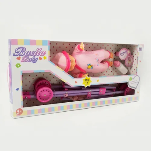 Кукла с коляской Baella Baby ICOM 7127803