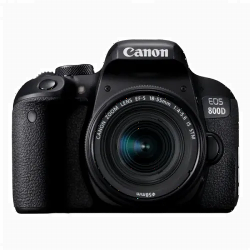 Aparat foto DSLR Canon EOS 800D + 18-55 IS, Negru
