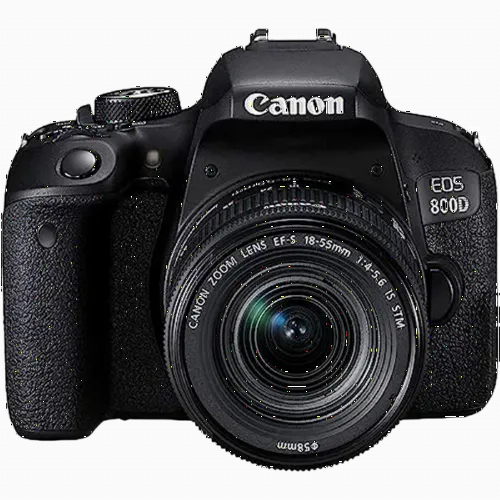 Aparat foto DSLR Canon EOS 800D + 18-55 IS, Negru