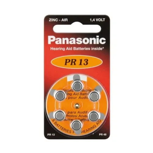 PR13, Blister*6, Panasonic, PR-13/6LB (PR48), 5.4x7.9mm, 300mAh