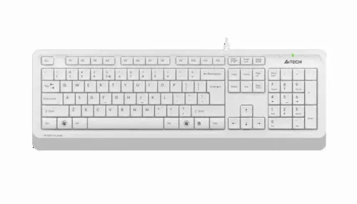 Tastatură A4Tech FK10, Cu fir, Alb /Gri