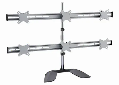 Suport birou pentru monitoare Reflecta PLANO DeskStand 23-1010 S, Argintiu