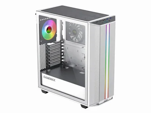 Carcasă PC Gamemax Precision, Midi-Tower, ATX, Alb