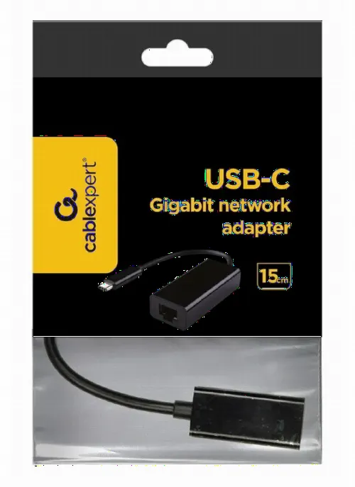 Adaptor de rețea Cablexpert USB 3.1 to RJ45, Negru