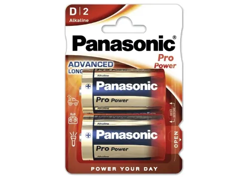 D size  Panasonic  "PRO Power" 1.5V, Alkaline, Blister*2, LR20XEG/2BP