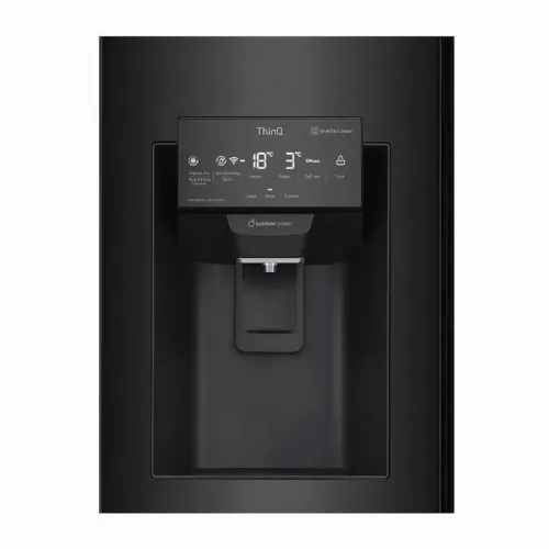 Frigider LG GMX844MC6F, InstaView Door-in-Door™, Negru mat