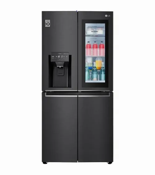 Frigider LG GMX844MC6F, InstaView Door-in-Door™, Negru mat