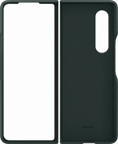 Чехол книжка Samsung Leather Cover for Galaxy Z Fold 3, Зеленый