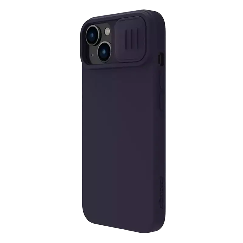 Чехол Nillkin iPhone 14 Plus, CamShield Silky Silicone, Dark Purple