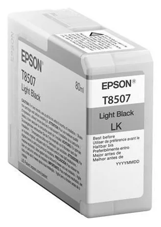Cartuș de cerneală Epson T850 UltraChrome HD, 80ml, Negru Deschis