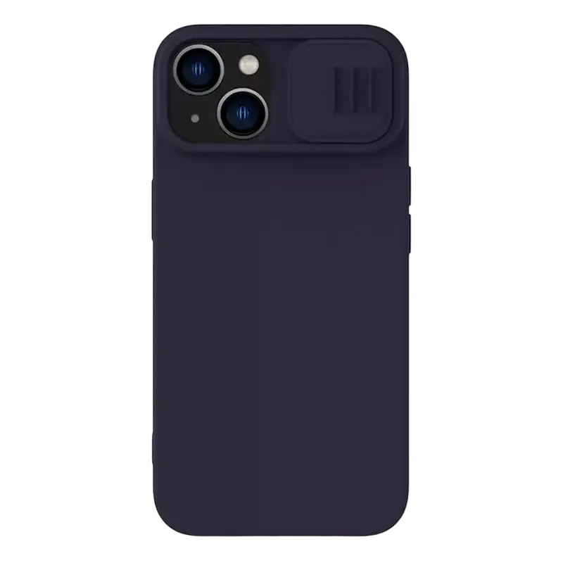 Чехол Nillkin iPhone 14 Plus, CamShield Silky Silicone, Dark Purple