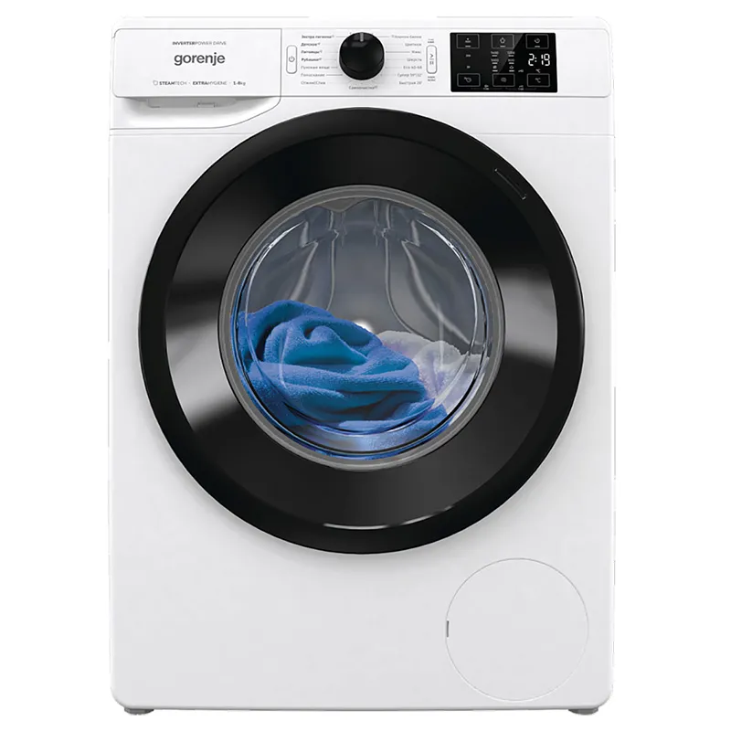 Mașină de spălat Gorenje WNEI 84 SDS, 8kg, Alb