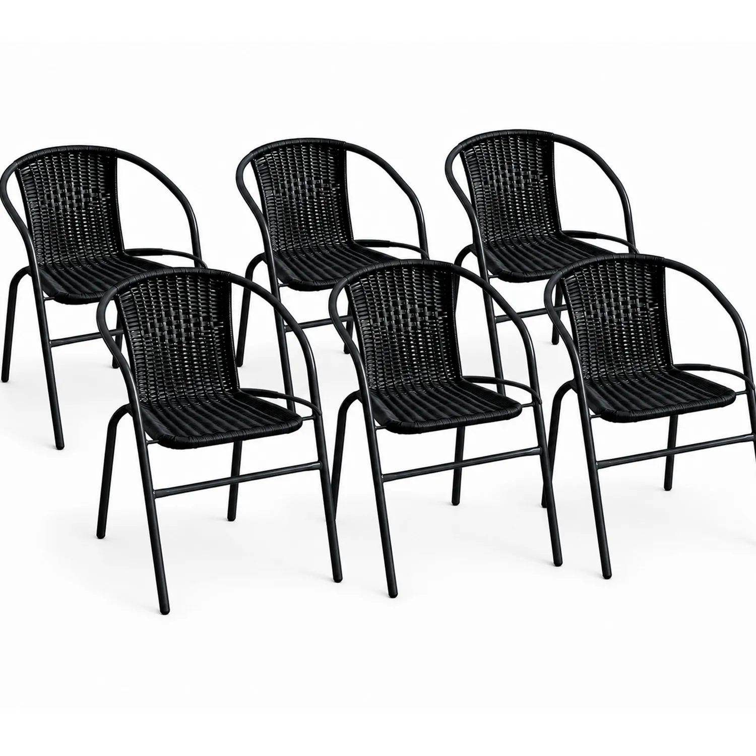 TikTok Scaun Bistro WALTZ  (negru) 6 buc