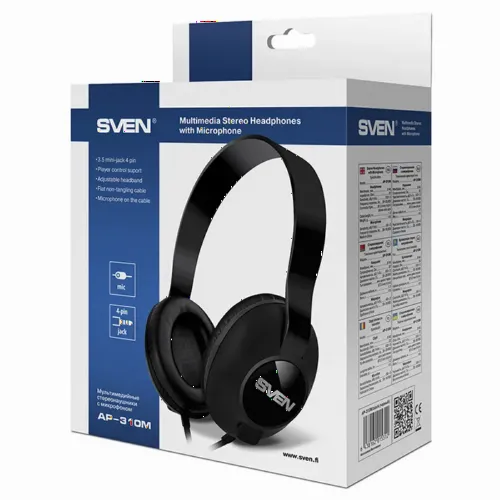 Căști SVEN AP-310M, Negru