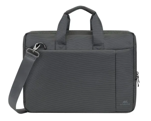 Geantă pentru Laptop RivaCase Central, 15.6", Poliester, Gri