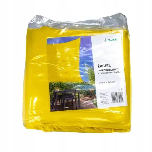 Pinza de umbra patrata JUMI (galbena) 3.6x3.6m