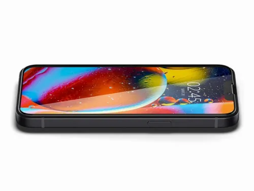 Spigen iPhone 13/13 Pro/14, Glass FC, Tempered Glass, Black