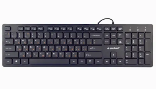 Tastatură Gembird KB-MCH-03-RU, Cu fir, Negru