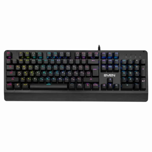 Tastatură SVEN KB-G9700, Cu fir, Negru