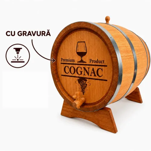 Butoi din stejar 50L+gravare