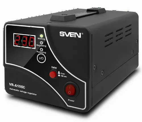 Стабилизатор напряжения SVEN VR-A1000, 1000VA