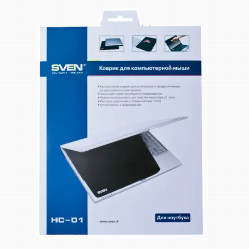 Коврик для мыши SVEN HC-01, 300мм x 225мм, Тёмно-синий