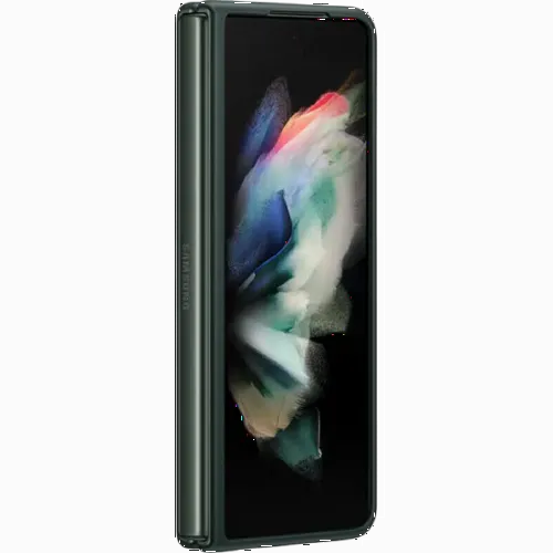 Чехол книжка Samsung Leather Cover for Galaxy Z Fold 3, Зеленый