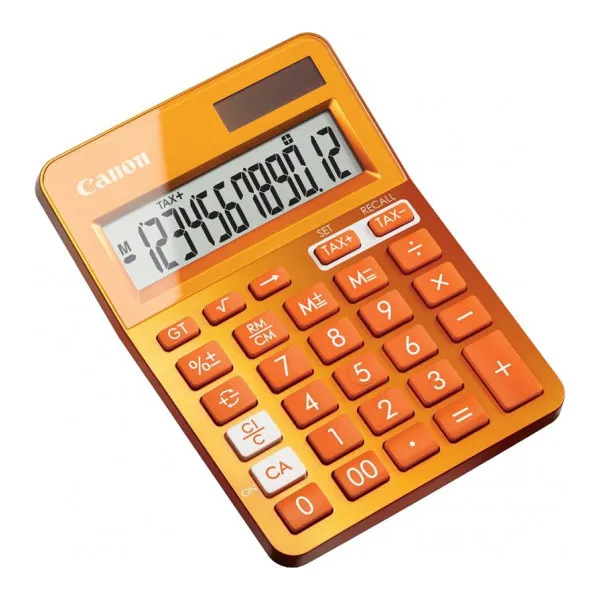 Calculator Canon LS-123K OR, 12 digit, Orange