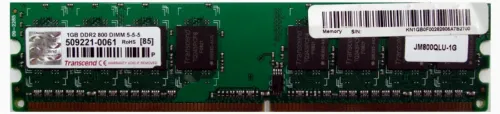 Оперативная память Transcend JM800QLU-1G, DDR2 SDRAM, 800 MHz, 1GB, JM800QLU-1G