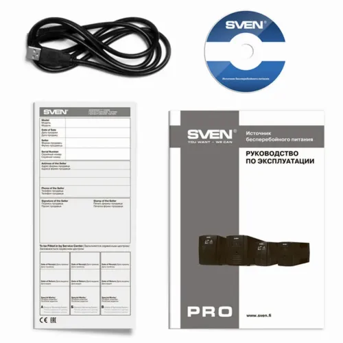 Источник бесперебойного питания SVEN Pro 1500 LCD, Линейно-интерактивный, 1500VA, Башня