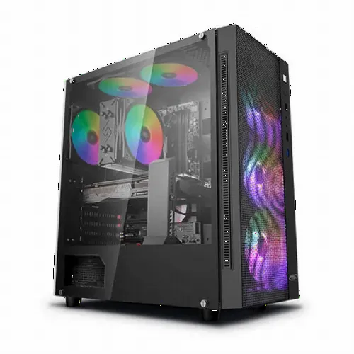 Carcasă PC Deepcool MATREXX 55 MESH ADD-RGB 4F, Midi-Tower, ATX, Negru