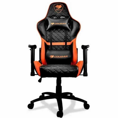 Игровое кресло Cougar Armor One, ПВХ Кожа, Черный/Оранжевый