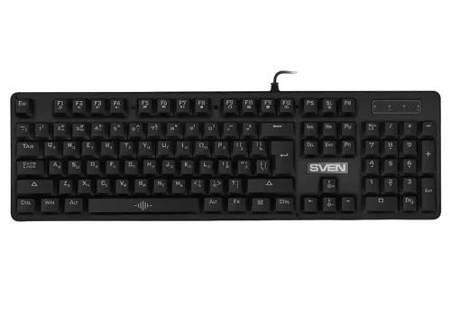 Tastatură SVEN KB-G9100, Cu fir, Negru