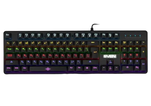 Tastatură SVEN KB-G9100, Cu fir, Negru