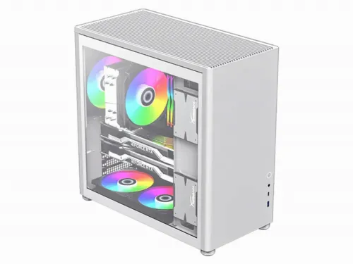 Компьютерный корпус Gamemax SPARK Pro, Mini-Tower, ATX, Белый