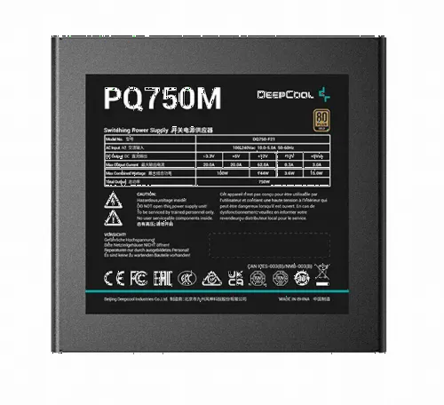 Sursă Alimentare PC Deepcool PQ750M, 750W, ATX, Complet modular