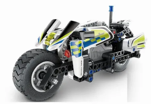 Constructor XTech Pull Back Police Motorbike